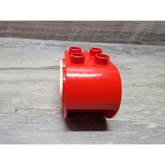 Rare Lego Duplo RED GOOGLY EYES EYE FACE PART Vintage 4x2 Head Block - Picture 5 of 6